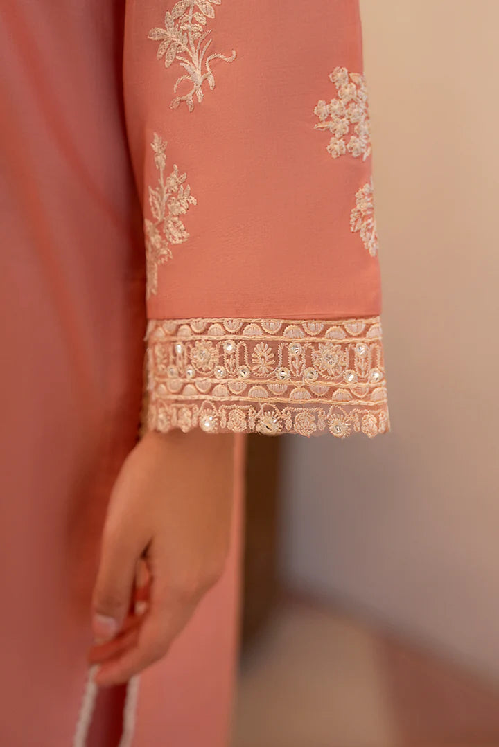 3-PC Stitched Embroidered Suit